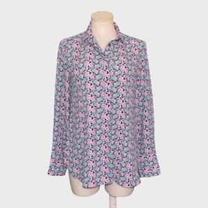 Banana Republic Floral Popover Top